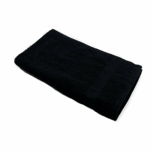 Kd Bufe GS Collection Bleach Proof Salon Hand Towels Black, 12PK KD3175361